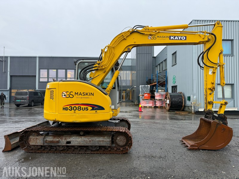 2008 Kato HD 308 US 8-tonns gravemaskin - Klepp hurtigfeste - Klepp graveskuff + pusseskuff m/tilt - 3927 timer - Pelle: photos 4 2008 Kato HD 308 US 8-tonns gravemaskin - Klepp hurtigfeste - Klepp graveskuff + pusseskuff m/tilt - 3927 timer - Pelle: photos 4