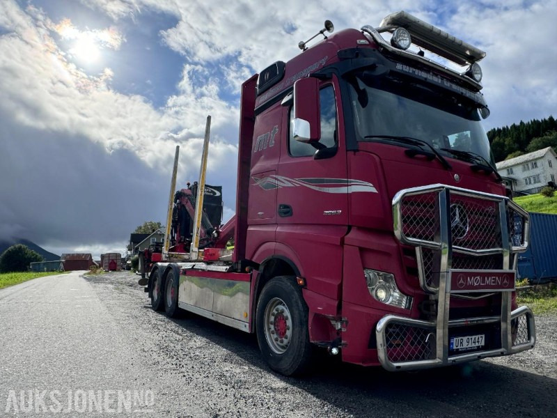 2014 Mercedes-Benz Actros 2663 - 6x4 - Tømmerbil med Palfinger Epsilon Tømmerkran med hytte - Navreduksjon - Camion grumier, Camion grue: photos 3 2014 Mercedes-Benz Actros 2663 - 6x4 - Tømmerbil med Palfinger Epsilon Tømmerkran med hytte - Navreduksjon - Camion grumier, Camion grue: photos 3
