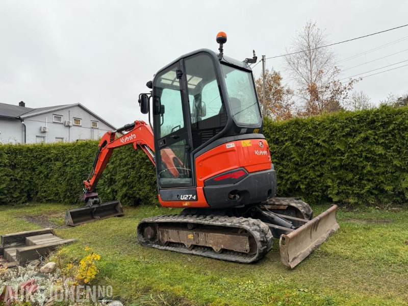 2016 Kubota U27-4 MINIGRAVER ROTOR 2 SKUFFER SERVICEHISTORIKK 2430 TIMER - Mini pelle: photos 3 2016 Kubota U27-4 MINIGRAVER ROTOR 2 SKUFFER SERVICEHISTORIKK 2430 TIMER - Mini pelle: photos 3