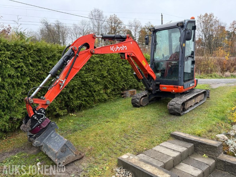 2016 Kubota U27-4 MINIGRAVER ROTOR 2 SKUFFER SERVICEHISTORIKK 2430 TIMER - Mini pelle: photos 1 2016 Kubota U27-4 MINIGRAVER ROTOR 2 SKUFFER SERVICEHISTORIKK 2430 TIMER - Mini pelle: photos 1