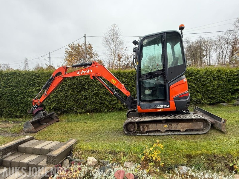 2016 Kubota U27-4 MINIGRAVER ROTOR 2 SKUFFER SERVICEHISTORIKK 2430 TIMER - Mini pelle: photos 2 2016 Kubota U27-4 MINIGRAVER ROTOR 2 SKUFFER SERVICEHISTORIKK 2430 TIMER - Mini pelle: photos 2