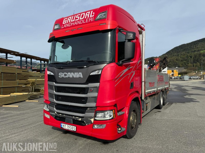 2017 Scania R500 planbil med HMF kran - Camion grue: photos 4 2017 Scania R500 planbil med HMF kran - Camion grue: photos 4