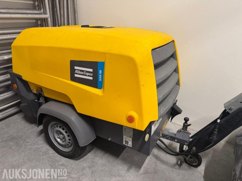 2019 Atlas Copco XAS68 kompressor med trykkluftkjøling - L'équipement de construction: photos 1 2019 Atlas Copco XAS68 kompressor med trykkluftkjøling - L'équipement de construction: photos 1