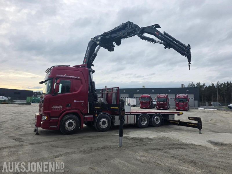 2019 Scania R580 8X2 Euro 6 kranbil Topp utstyrt  servicehistorikk  HIAB-kran 858, 80 Tm  Nylig EU - Camion grue: photos 1 2019 Scania R580 8X2 Euro 6 kranbil Topp utstyrt  servicehistorikk  HIAB-kran 858, 80 Tm  Nylig EU - Camion grue: photos 1