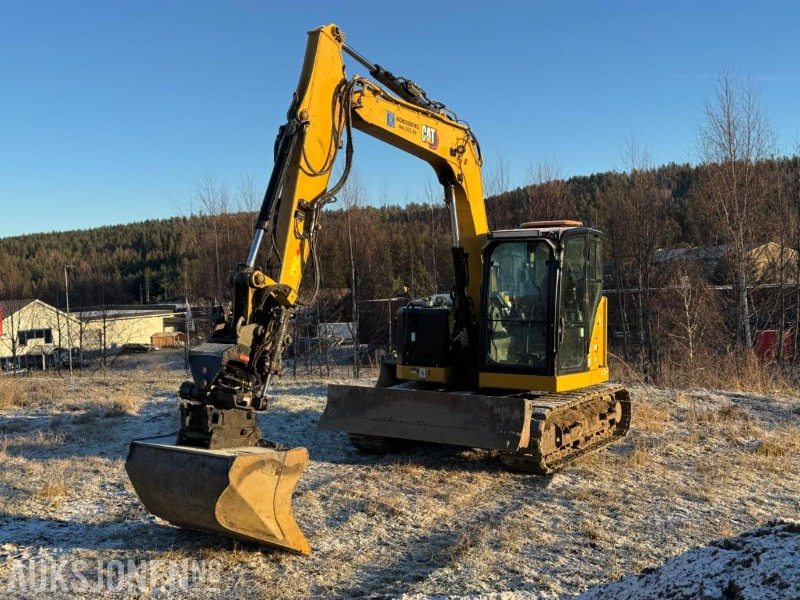 2022 Cat 308CR gravemaskin med gummipads / OilQuick / Engcon tiltrotator / 3 stk skuffer / 1334 timer - Pelle: photos 1 2022 Cat 308CR gravemaskin med gummipads / OilQuick / Engcon tiltrotator / 3 stk skuffer / 1334 timer - Pelle: photos 1