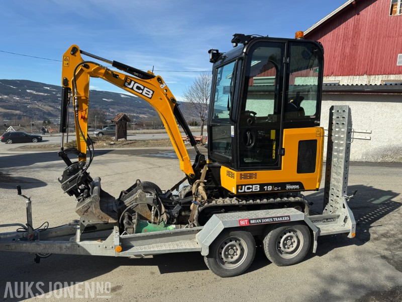 2024 JCB 19 C-1 MINIGRAVER, 3 SKUFFER, PIGGHAMMER, MASKINHENGER, KUN 200 TIMER, UTVIDET GARANTI - Mini pelle: photos 1 2024 JCB 19 C-1 MINIGRAVER, 3 SKUFFER, PIGGHAMMER, MASKINHENGER, KUN 200 TIMER, UTVIDET GARANTI - Mini pelle: photos 1