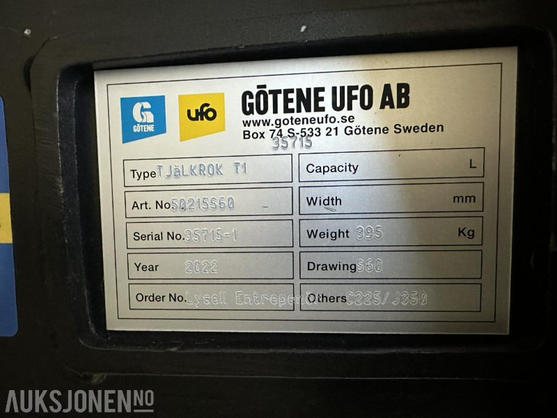 UBRUKT Götene Rippertann S60 - Accessoire pour Engins de chantier: photos 5 UBRUKT Götene Rippertann S60 - Accessoire pour Engins de chantier: photos 5