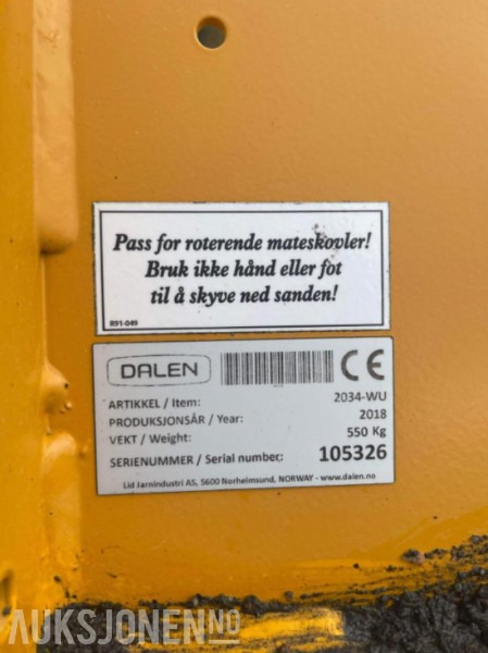 2018 Dalen 2034-WU Strøer/Spreder - Machine agricole: photos 2 2018 Dalen 2034-WU Strøer/Spreder - Machine agricole: photos 2