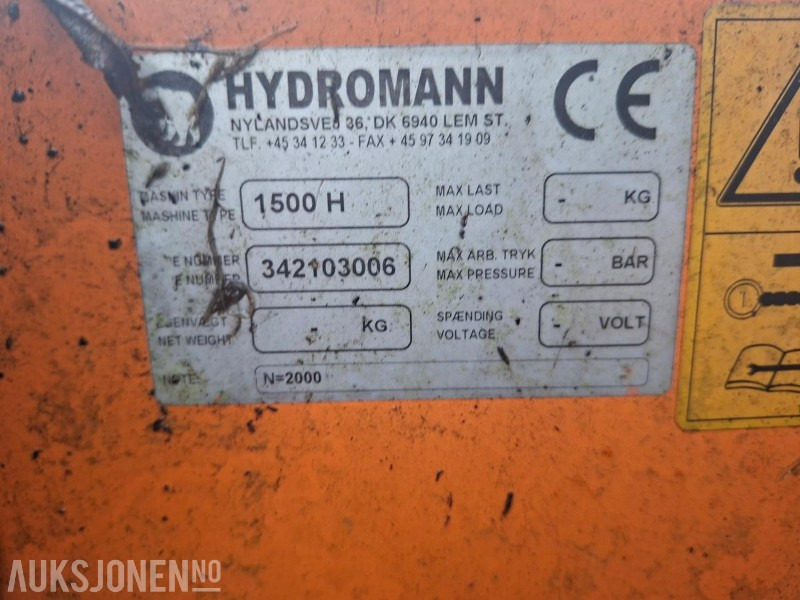 Hydromann 1500 H Snøfreser - Machine agricole: photos 5 Hydromann 1500 H Snøfreser - Machine agricole: photos 5