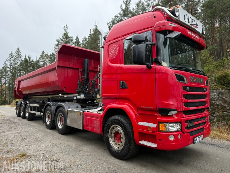 2018 Scania R580-V8-6x4-EURO6-260.000km-Tippsemi m/ Langendorf tralle - Tracteur routier: photos 4 2018 Scania R580-V8-6x4-EURO6-260.000km-Tippsemi m/ Langendorf tralle - Tracteur routier: photos 4