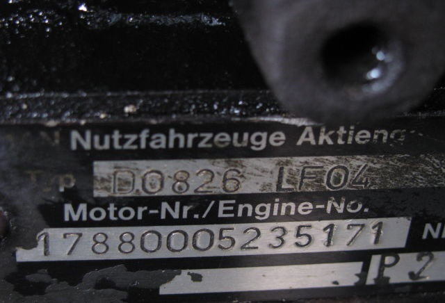 MAN D0826 LF04 232 E2 MAN - Moteur pour Camion: photos 2 MAN D0826 LF04 232 E2 MAN - Moteur pour Camion: photos 2