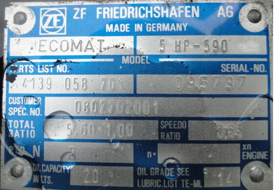 ZF Ecomat 5HP590 4139058701 - Boîte de vitesse pour Camion: photos 4 ZF Ecomat 5HP590 4139058701 - Boîte de vitesse pour Camion: photos 4