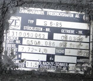 ZF S6-85 1310050063 - Boîte de vitesse pour Camion: photos 2 ZF S6-85 1310050063 - Boîte de vitesse pour Camion: photos 2