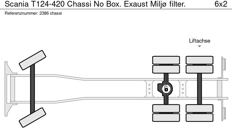 Scania T124-420 Chassi No Box. Exaust Miljø filter. — crédit-bail Scania T124-420 Chassi No Box. Exaust Miljø filter.: photos 11