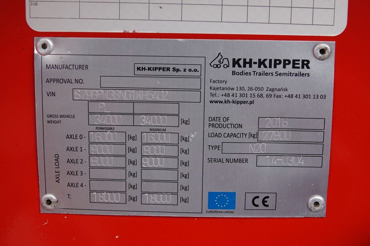 Semi-remorque benne Benalu WYWROTKA / 26 M3 / NACZEPA BEZRAMOWA / N2O W1U: photos 19 Semi-remorque benne Benalu WYWROTKA / 26 M3 / NACZEPA BEZRAMOWA / N2O W1U: photos 19