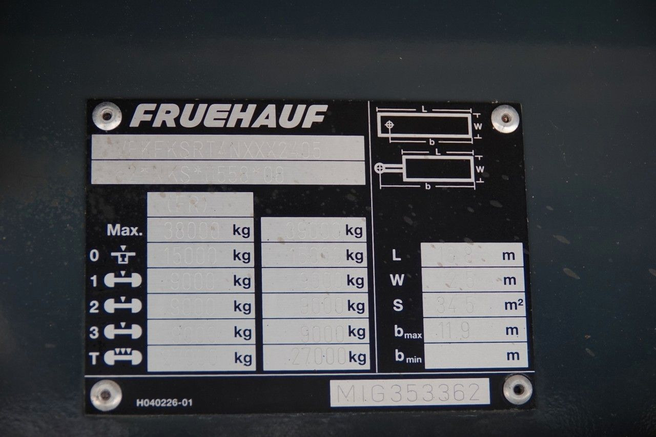 Semi-remorque frigorifique Frühauf KONTENER / KOFFER / ROLETA / PODŁOGA BARDZO MOC: photos 17