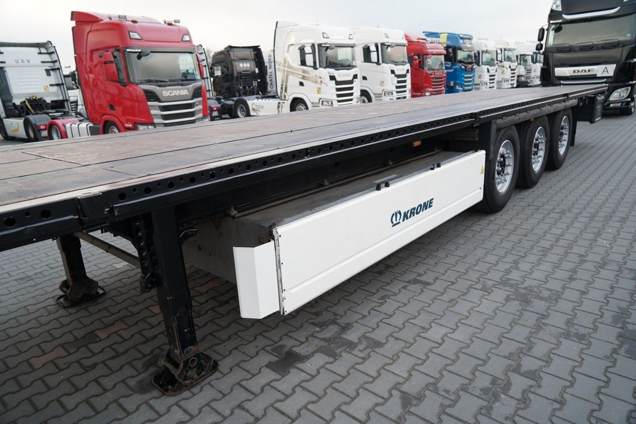 Semi-remorque plateau Krone NACZEPA PLATFORMA / OŚ PODNOSZONA / KOSZ NA PAL: photos 12 Semi-remorque plateau Krone NACZEPA PLATFORMA / OŚ PODNOSZONA / KOSZ NA PAL: photos 12