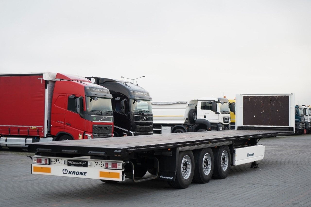 Semi-remorque plateau Krone NACZEPA PLATFORMA / OŚ PODNOSZONA / KOSZ NA PAL: photos 7 Semi-remorque plateau Krone NACZEPA PLATFORMA / OŚ PODNOSZONA / KOSZ NA PAL: photos 7
