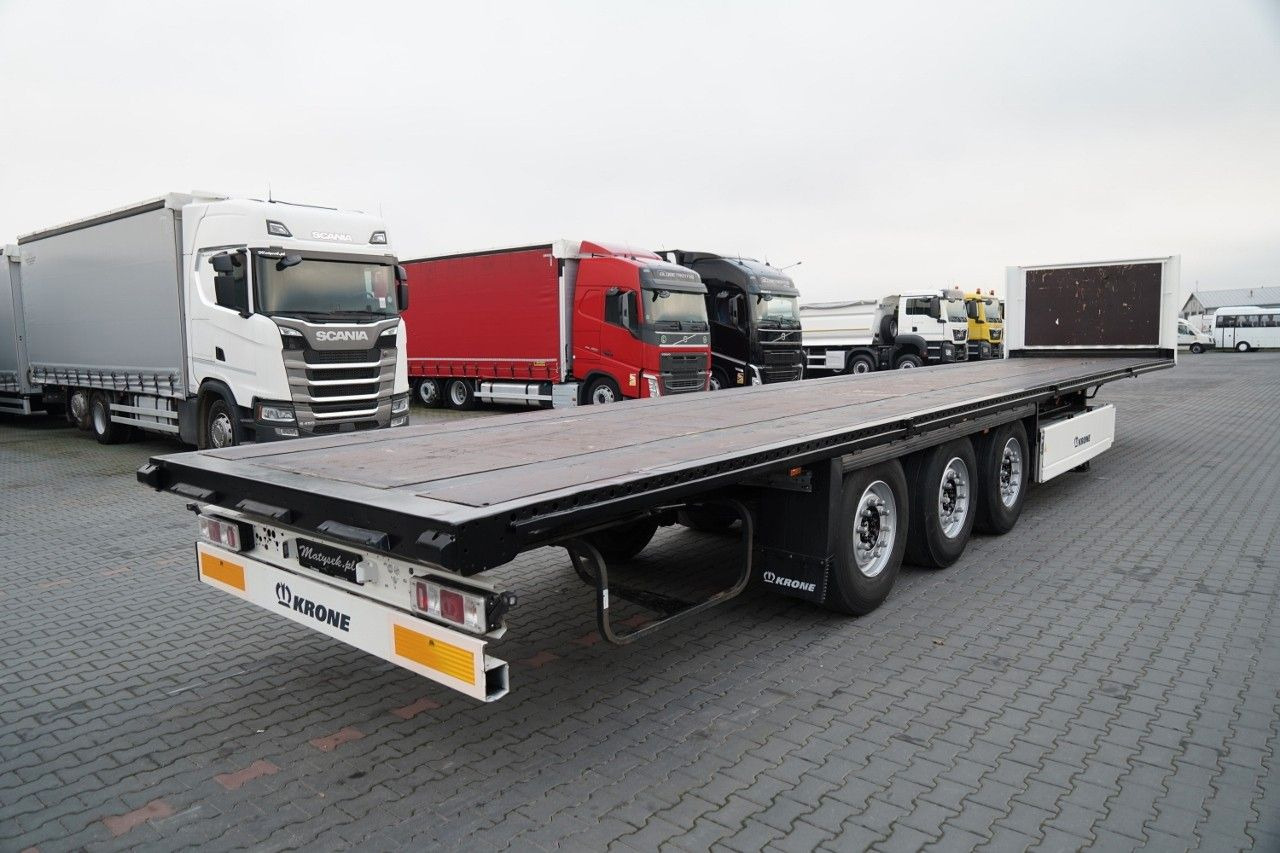 Semi-remorque plateau Krone NACZEPA PLATFORMA / OŚ PODNOSZONA / KOSZ NA PAL: photos 6 Semi-remorque plateau Krone NACZEPA PLATFORMA / OŚ PODNOSZONA / KOSZ NA PAL: photos 6