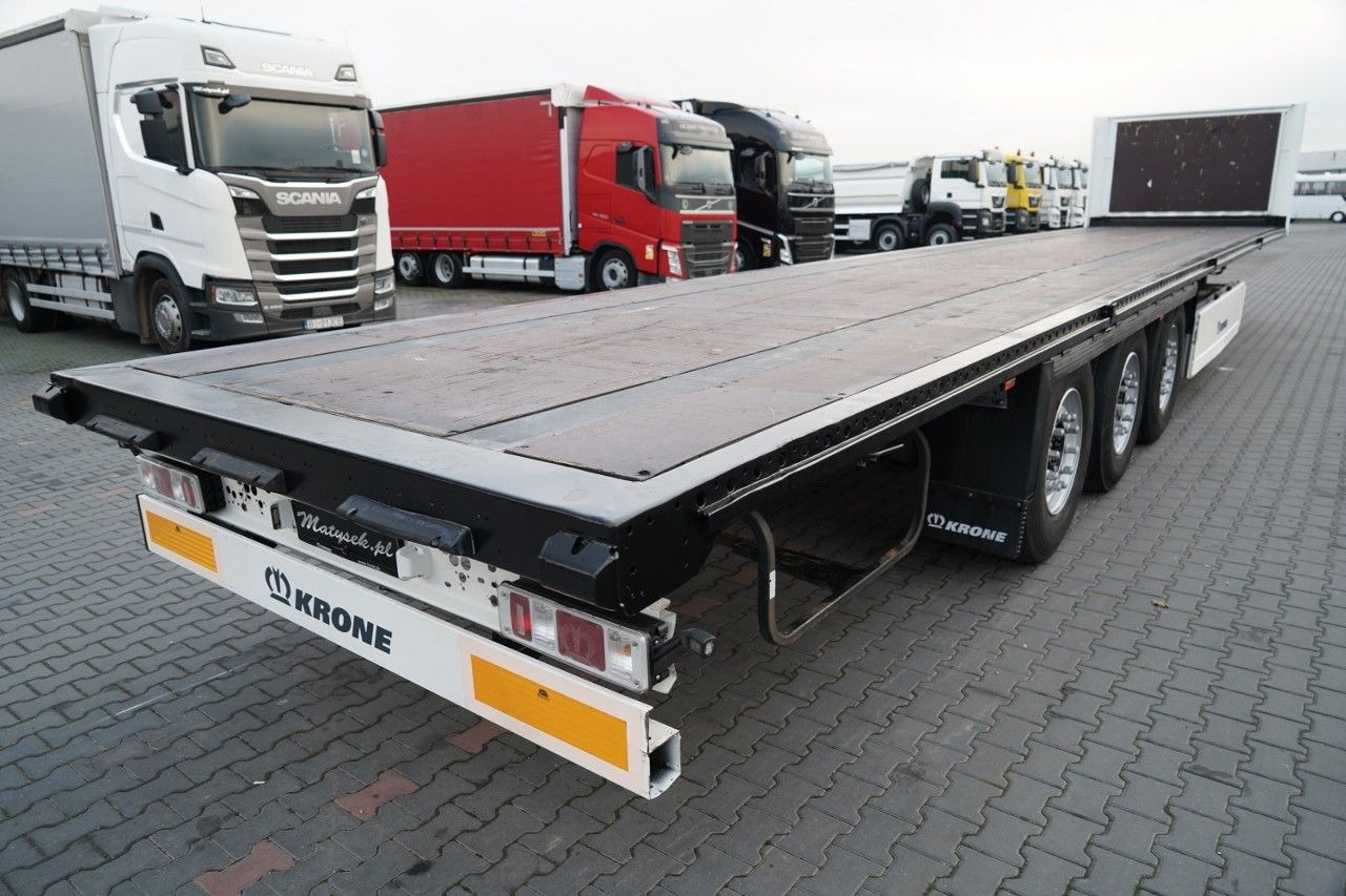 Semi-remorque plateau Krone NACZEPA PLATFORMA / OŚ PODNOSZONA / KOSZ NA PAL: photos 15 Semi-remorque plateau Krone NACZEPA PLATFORMA / OŚ PODNOSZONA / KOSZ NA PAL: photos 15