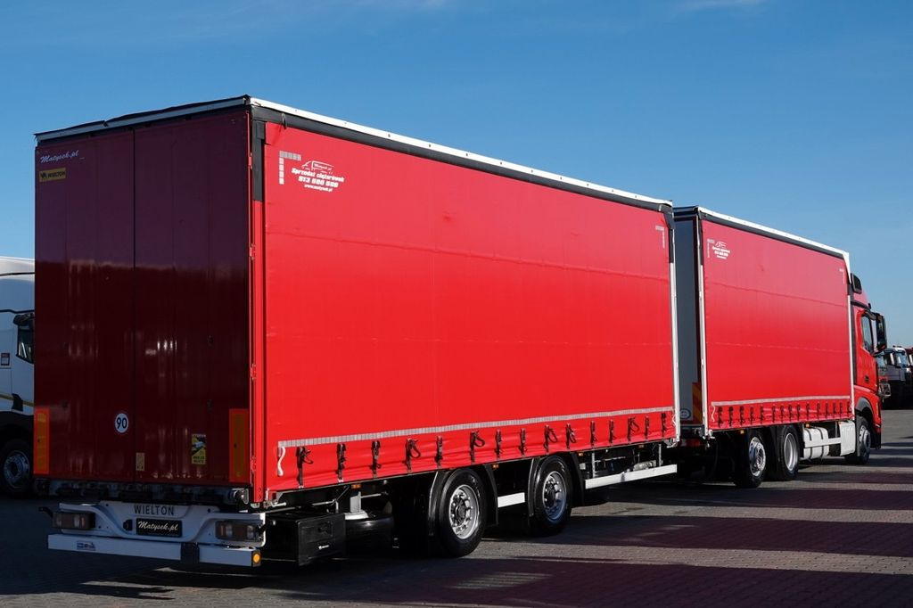 Mercedes-Benz ACTROS 2548 / ZESTAW TANDEM 120 M3 / PRZEJAZDOWY - Camion à rideaux coulissants: photos 3 Mercedes-Benz ACTROS 2548 / ZESTAW TANDEM 120 M3 / PRZEJAZDOWY - Camion à rideaux coulissants: photos 3
