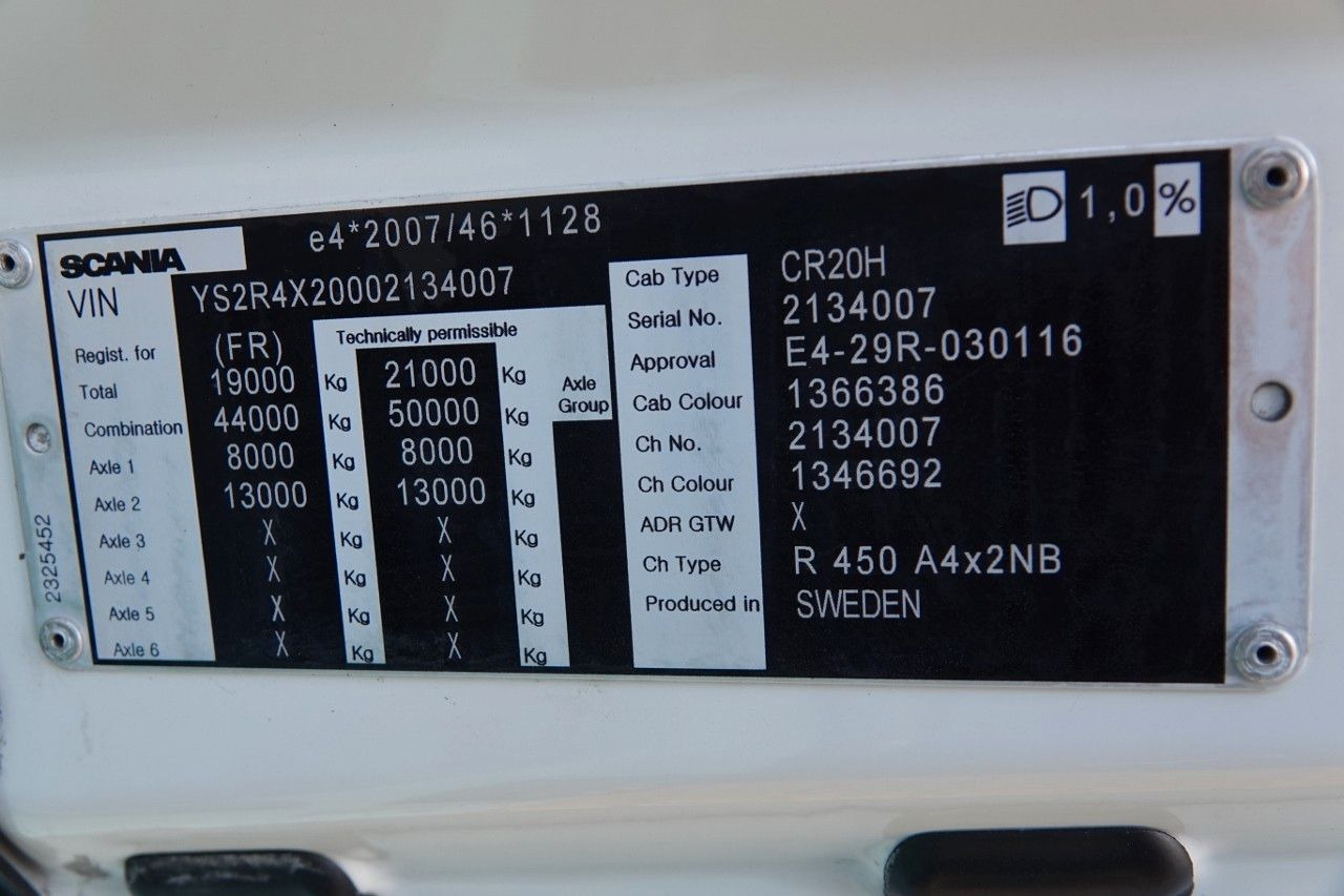 Tracteur routier Scania R 450 / RETARDER / I-PARK COOL / FULL AIRMATIC/: photos 18