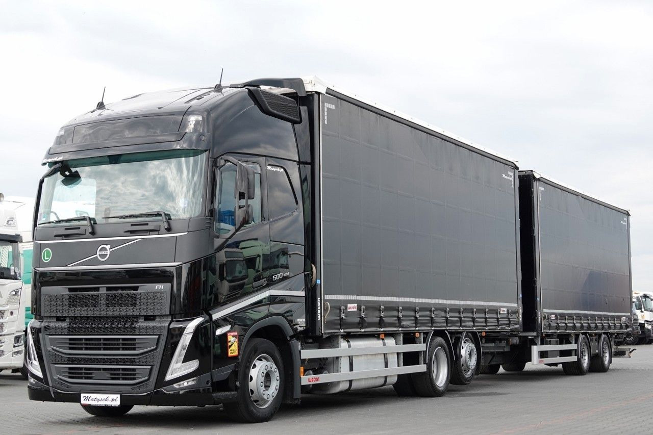 Volvo FH 500 / I-SAVE / XL / ZESTAW TANDEM PRZEJAZDOW - Camion à rideaux coulissants: photos 2 Volvo FH 500 / I-SAVE / XL / ZESTAW TANDEM PRZEJAZDOW - Camion à rideaux coulissants: photos 2