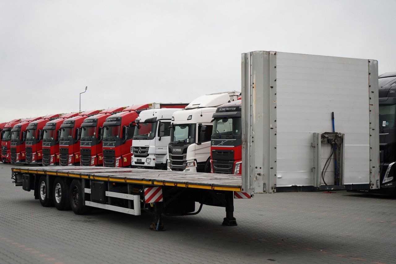 ZASŁAW PLATFORMA NISKOPODWOZIOWA + HAKI PODKONTENERY - Semi-remorque plateau: photos 2 ZASŁAW PLATFORMA NISKOPODWOZIOWA + HAKI PODKONTENERY - Semi-remorque plateau: photos 2