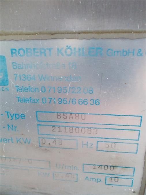 Erka BSA 80 80 Sheeter for Dough Strands (pretzel) - Matériel de boulangerie: photos 4 Erka BSA 80 80 Sheeter for Dough Strands (pretzel) - Matériel de boulangerie: photos 4