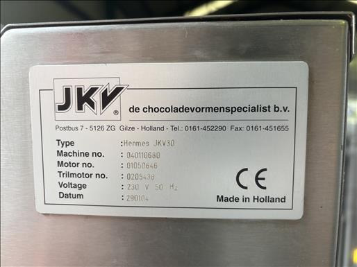 Machine agroalimentaire JKV Hermes JKV30 Chocolate tempering machine: photos 7 Machine agroalimentaire JKV Hermes JKV30 Chocolate tempering machine: photos 7