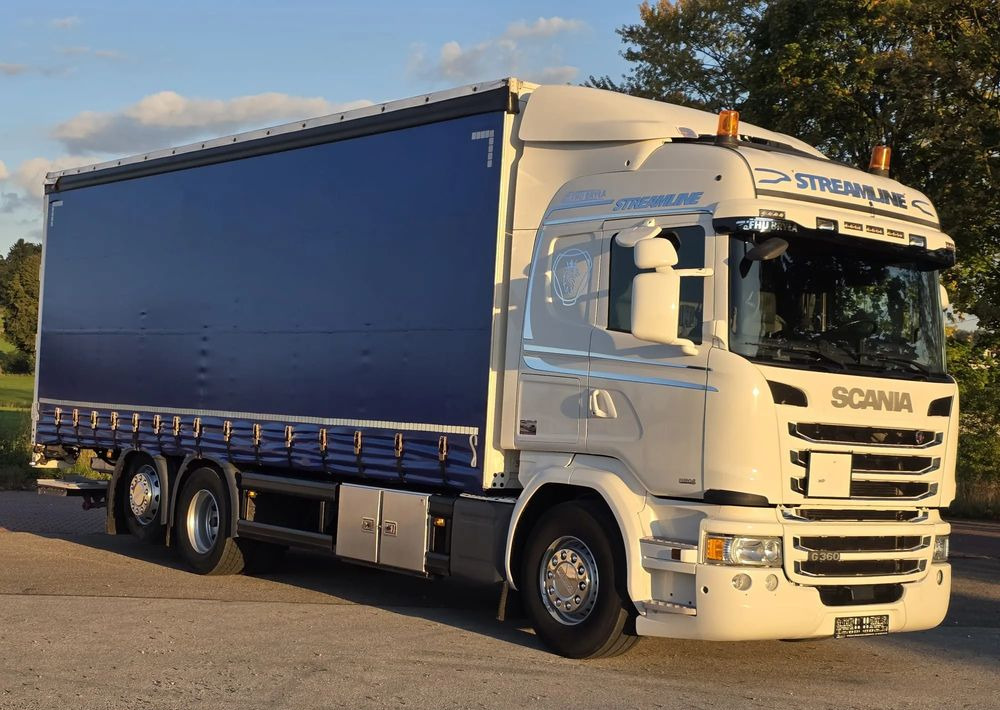 Scania G360 / BURTO-FIRANKA / 3 OSIE / WINDA / 20PALET / E6 / SYPIALNA KABINA / SPROWADZONY / JAK NOWA PRZEBIEG 490TYŚ / ŁADOWNOŚĆ 14500KG / - Camion à rideaux coulissants: photos 2 Scania G360 / BURTO-FIRANKA / 3 OSIE / WINDA / 20PALET / E6 / SYPIALNA KABINA / SPROWADZONY / JAK NOWA PRZEBIEG 490TYŚ / ŁADOWNOŚĆ 14500KG / - Camion à rideaux coulissants: photos 2