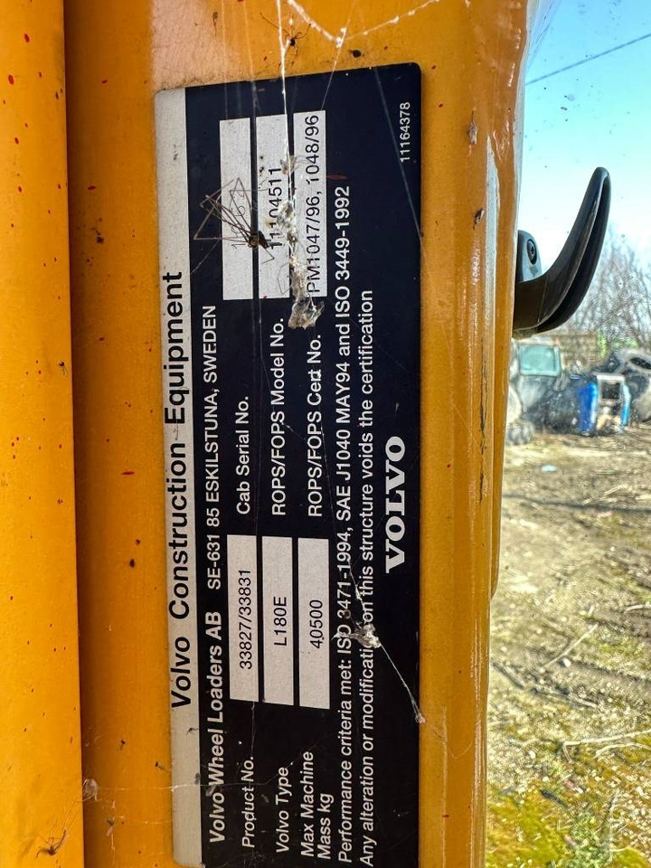 Volvo L 180 E CABIN  - Cabine pour Engins de chantier: photos 4 Volvo L 180 E CABIN  - Cabine pour Engins de chantier: photos 4