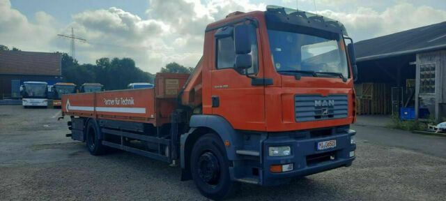 MAN TG-M18.280PS Hiab 111B-2 mit Funk - Camion plateau, Camion grue: photos 2 MAN TG-M18.280PS Hiab 111B-2 mit Funk - Camion plateau, Camion grue: photos 2