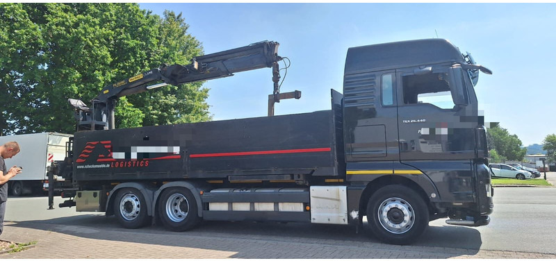 MAN TGX 26.440 6x2 LLW Pritsche mit Kran Palfinge - Camion plateau, Camion grue: photos 3 MAN TGX 26.440 6x2 LLW Pritsche mit Kran Palfinge - Camion plateau, Camion grue: photos 3