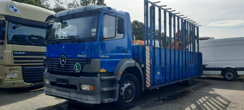 Mercedes-Benz 1828 Pritsche+Glastransport - Camion plateau, Camion grue: photos 2 Mercedes-Benz 1828 Pritsche+Glastransport - Camion plateau, Camion grue: photos 2