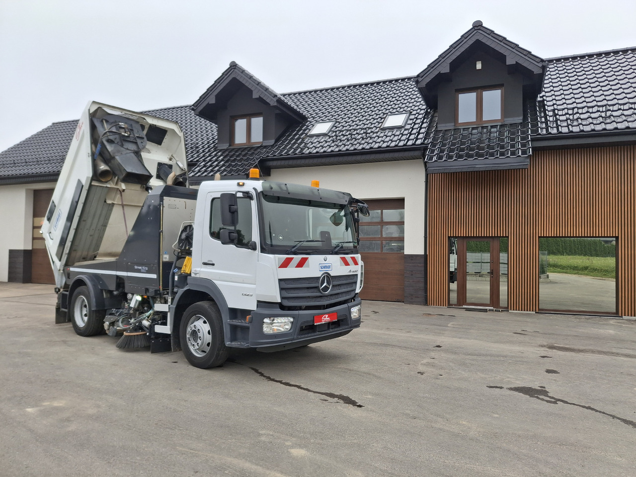 Balayeuse de voirie MERCEDES-BENZ Atego 1523 Zamiatarka Kehrmaschine Schmidt Street King 660 Euro 6 PM10 2 Motoren Szczotki L/R 2016r: photos 17