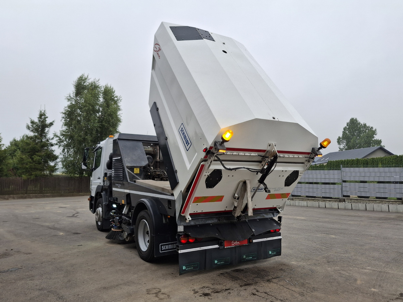 Balayeuse de voirie MERCEDES-BENZ Atego 1523 Zamiatarka Kehrmaschine Schmidt Street King 660 Euro 6 PM10 2 Motoren Szczotki L/R 2016r: photos 19