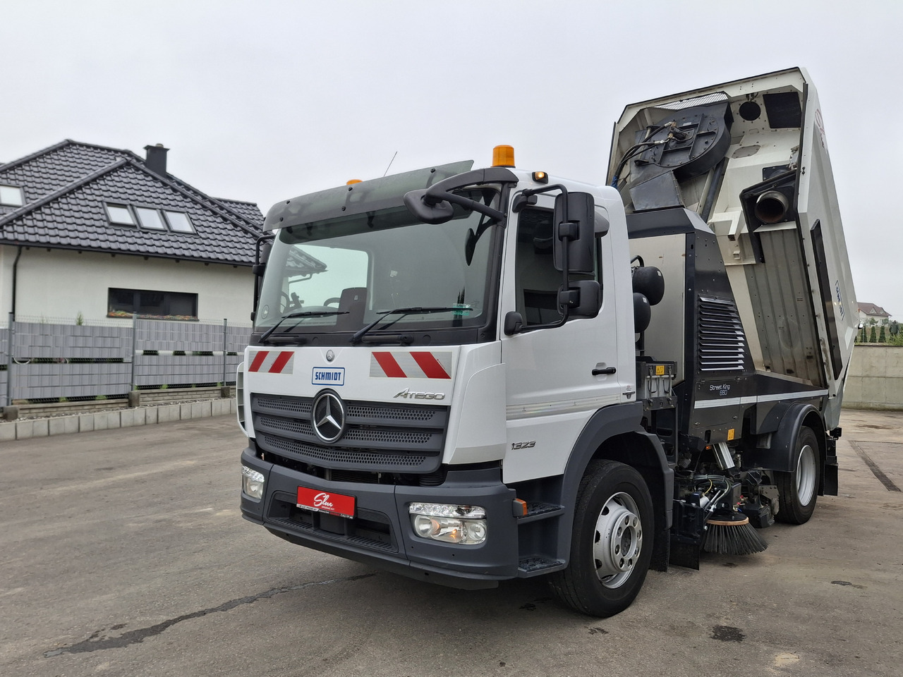 Balayeuse de voirie MERCEDES-BENZ Atego 1523 Zamiatarka Kehrmaschine Schmidt Street King 660 Euro 6 PM10 2 Motoren Szczotki L/R 2016r: photos 18