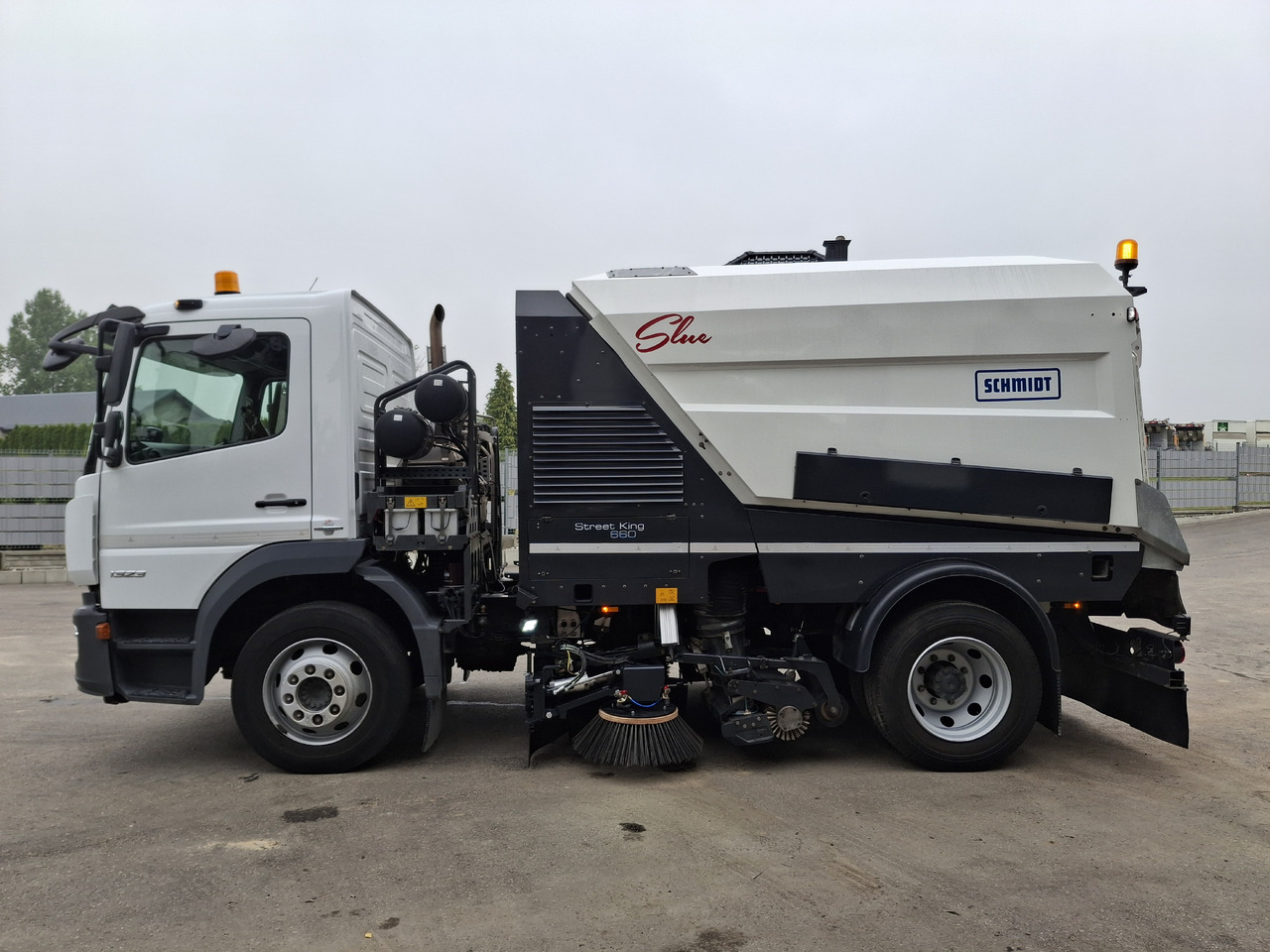 Balayeuse de voirie MERCEDES-BENZ Atego 1523 Zamiatarka Kehrmaschine Schmidt Street King 660 Euro 6 PM10 2 Motoren Szczotki L/R 2016r: photos 6