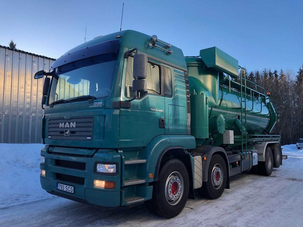 MAN TGA 35.480 8X2-4 BL DRY VACUUM 353kW - Camion vidangeur: photos 1 MAN TGA 35.480 8X2-4 BL DRY VACUUM 353kW - Camion vidangeur: photos 1