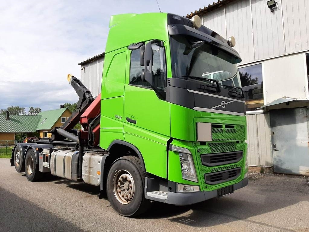 Camion ampliroll Volvo FH500 6X2 PALIFT + HMF 2120 K5: photos 10