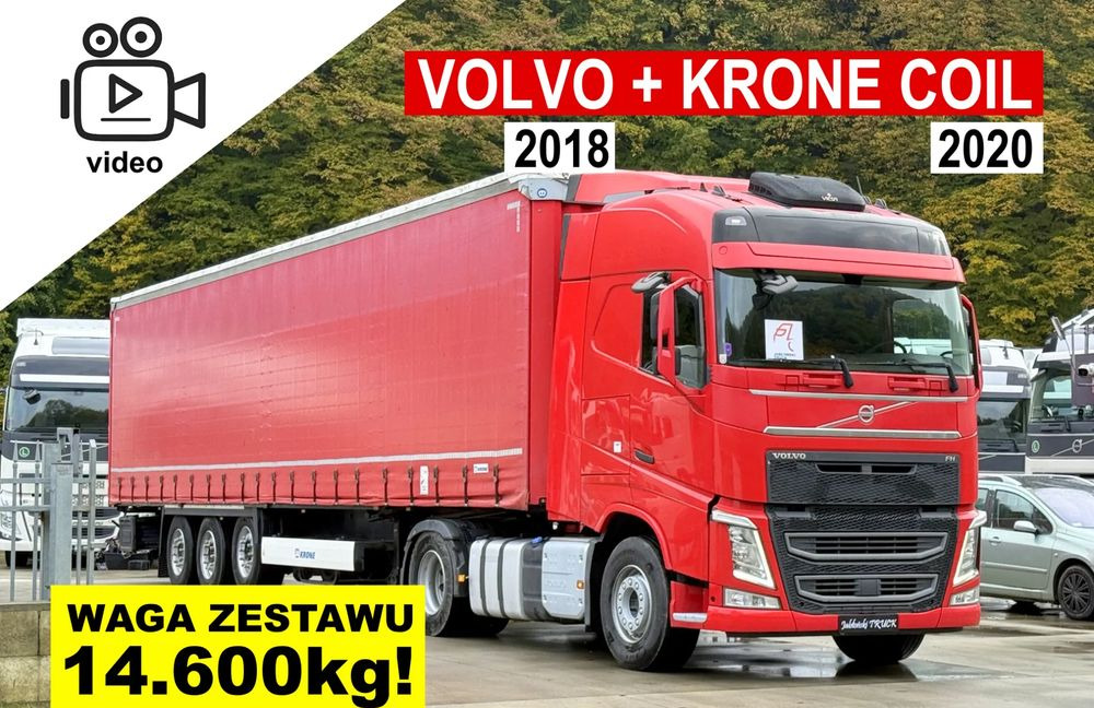 Volvo FH // Standard 2018 Rok // Klima Postojowa // I-shift // + Naczepa Krone Coilmulde 2020 Rok // Oś podnoszona // Super Stan !!! - Tracteur routier, Semi-remorque rideaux coulissants: photos 1 Volvo FH // Standard 2018 Rok // Klima Postojowa // I-shift // + Naczepa Krone Coilmulde 2020 Rok // Oś podnoszona // Super Stan !!! - Tracteur routier, Semi-remorque rideaux coulissants: photos 1