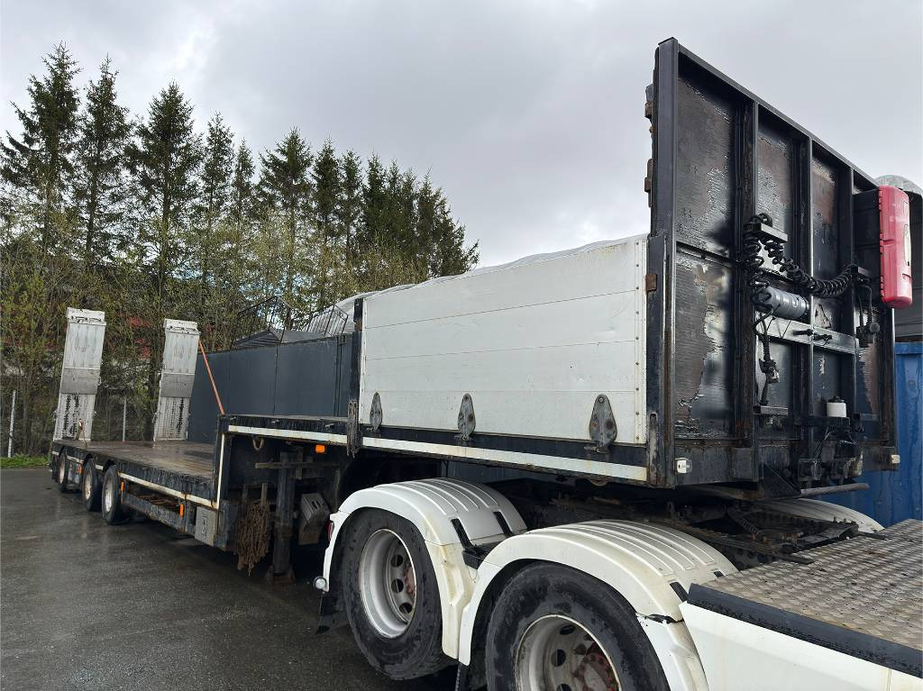 Broshuis 2190/27 maskinsemi med kjørebruer - Semi-remorque surbaissé: photos 1 Broshuis 2190/27 maskinsemi med kjørebruer - Semi-remorque surbaissé: photos 1