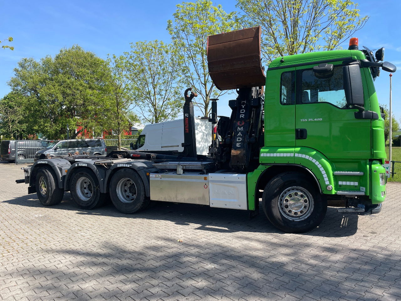 MAN TGS 35.420 met hiab 19tm Z kraan en 26t haakarm, bouwjaar 2018 - Camion porte-conteneur/ Caisse mobile, Camion grue: photos 5 MAN TGS 35.420 met hiab 19tm Z kraan en 26t haakarm, bouwjaar 2018 - Camion porte-conteneur/ Caisse mobile, Camion grue: photos 5