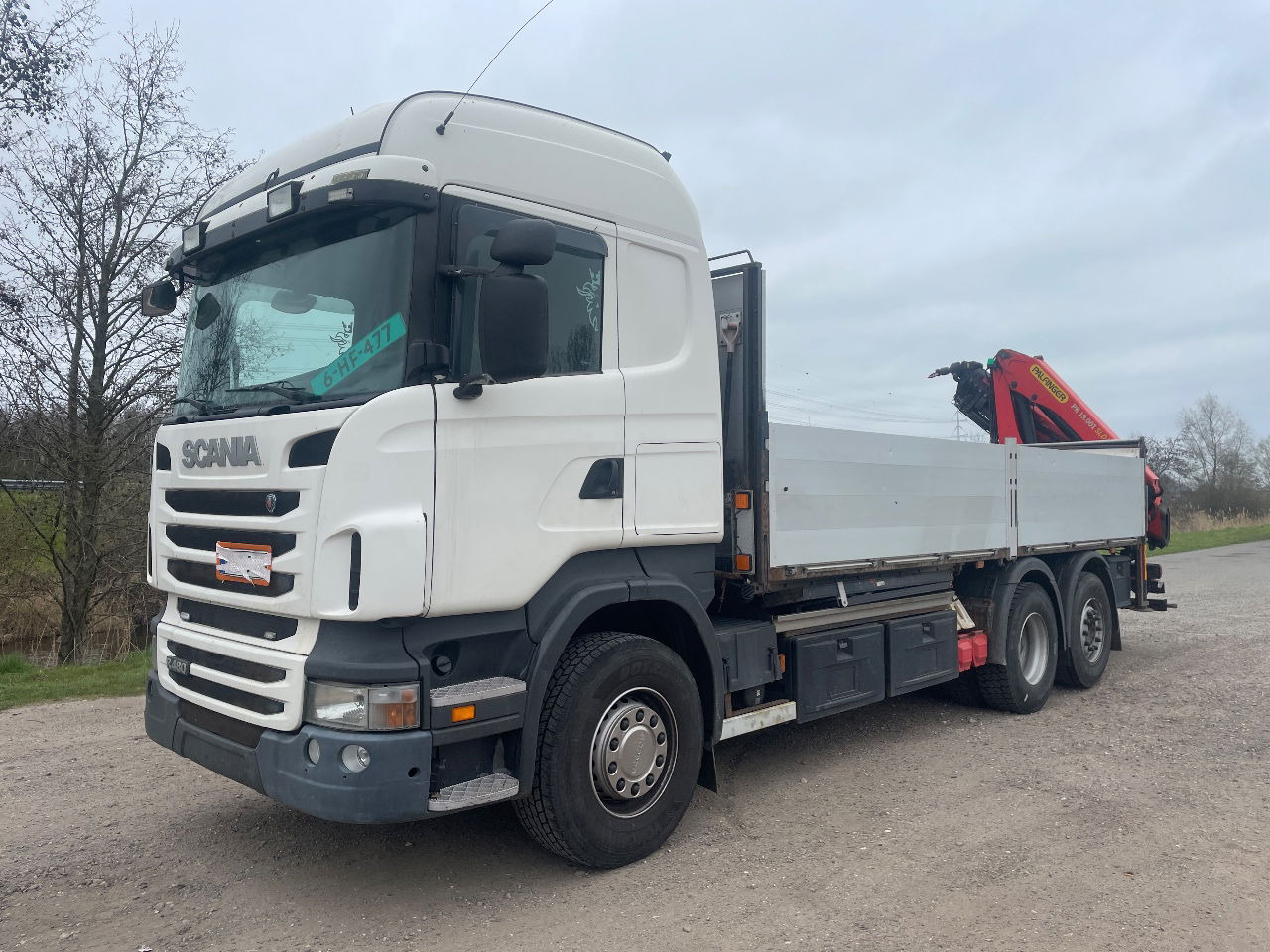 Scania R480 with Palfinger PK 19.001 SLD crane - Camion plateau: photos 1 Scania R480 with Palfinger PK 19.001 SLD crane - Camion plateau: photos 1