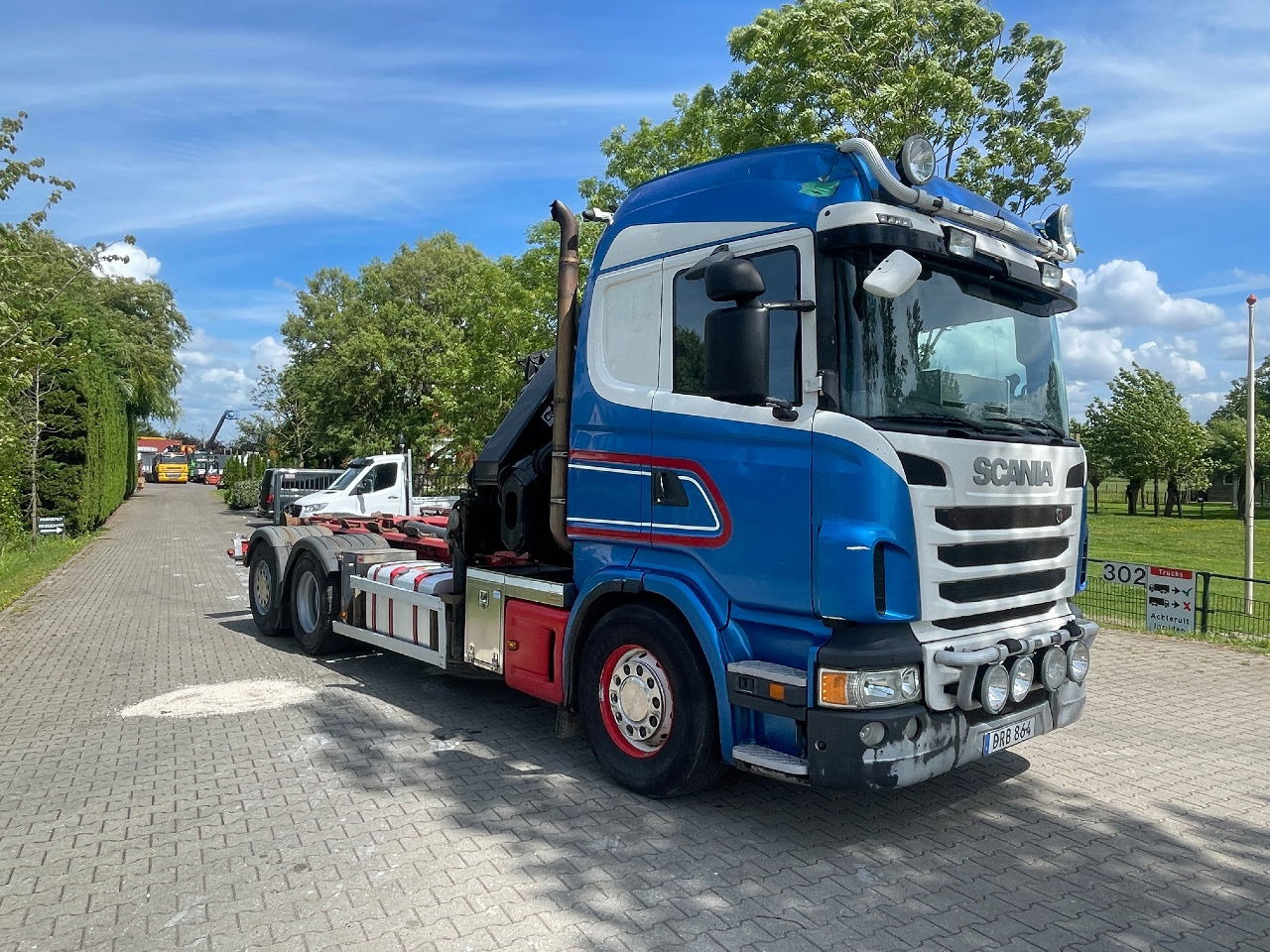Scania R480 with hiab hookloader and hiab 262 EP5 with remote crane 2019 - Camion porte-conteneur/ Caisse mobile, Camion grue: photos 4 Scania R480 with hiab hookloader and hiab 262 EP5 with remote crane 2019 - Camion porte-conteneur/ Caisse mobile, Camion grue: photos 4