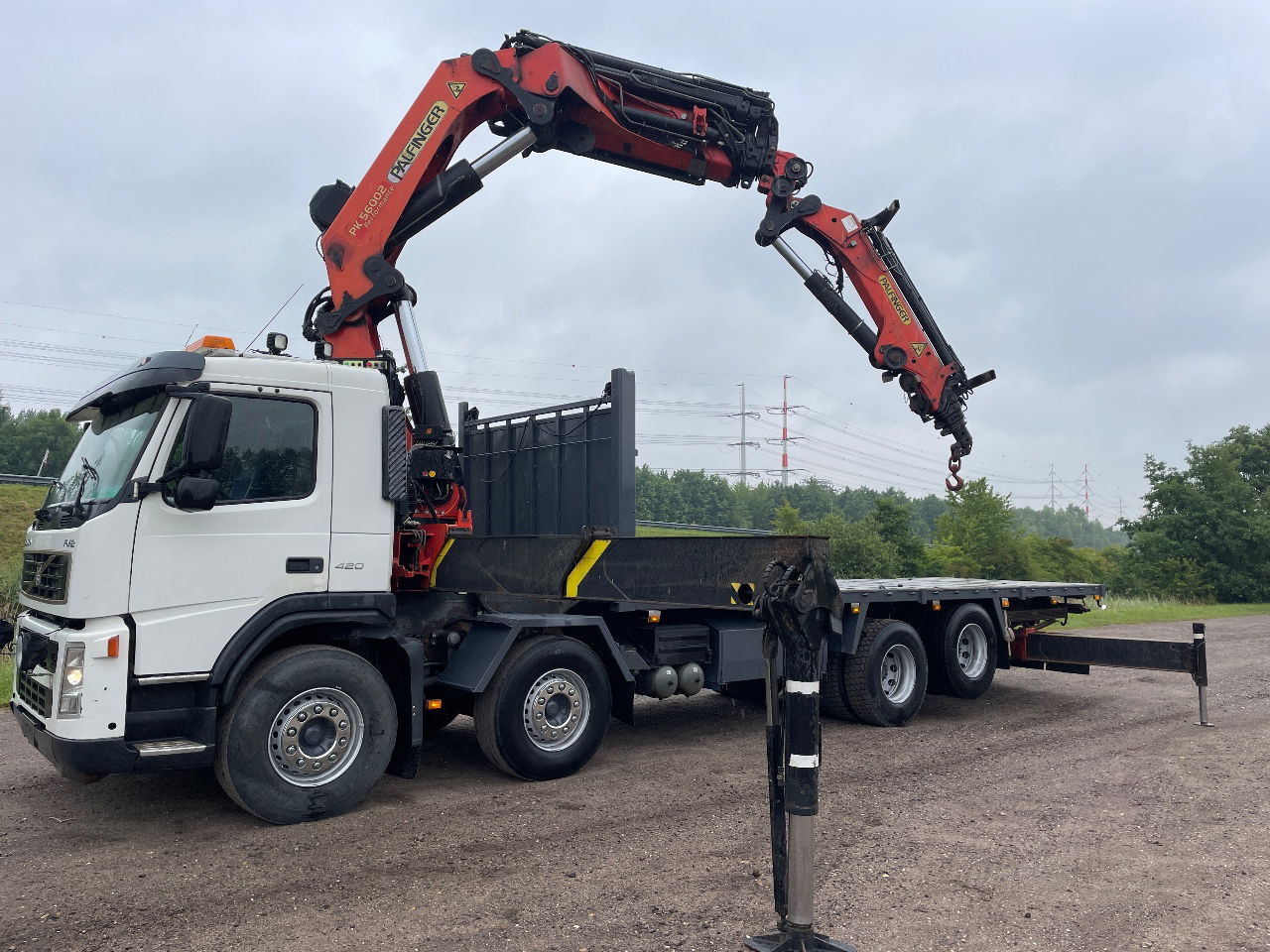 Volvo FM 12.420 with palfinger PK56002 with jib and winch, excellent condition - Camion grue: photos 1 Volvo FM 12.420 with palfinger PK56002 with jib and winch, excellent condition - Camion grue: photos 1