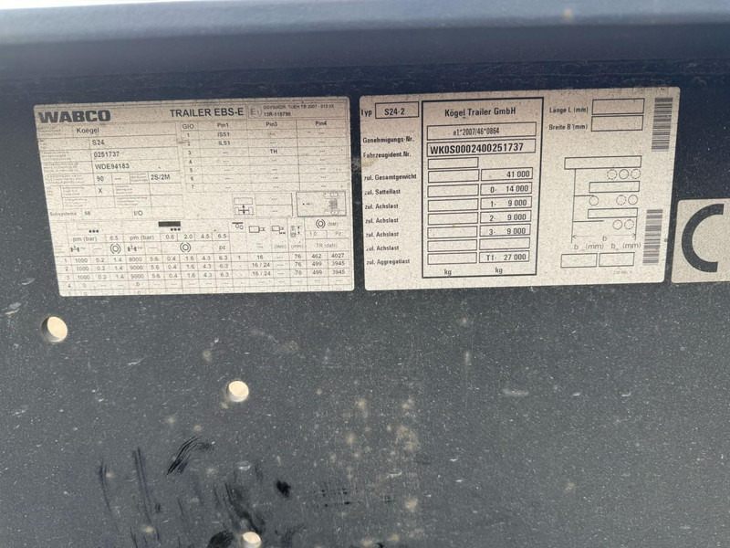 Semi-remorque porte-conteneur/ Caisse mobile Kögel PORT 40 SIMPLEX 20 CONTAINER CHASSIS, NL TRAILER, 2020: photos 16 Semi-remorque porte-conteneur/ Caisse mobile Kögel PORT 40 SIMPLEX 20 CONTAINER CHASSIS, NL TRAILER, 2020: photos 16