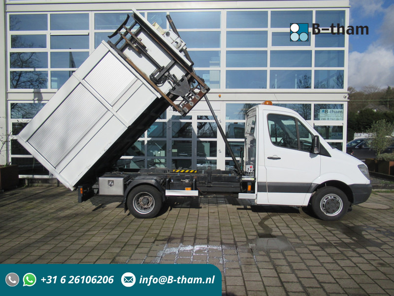 Mercedes-Benz Sprinter 510CDI Kipper + Zij-belading Side-loader - Camion benne: photos 1 Mercedes-Benz Sprinter 510CDI Kipper + Zij-belading Side-loader - Camion benne: photos 1