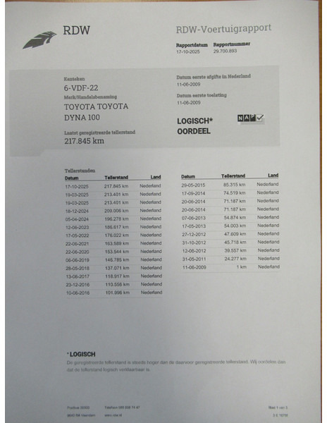 Utilitaire benne Toyota Dyna 100 3.0 D-4D 80KW Comfort Veegvuilkipper Tipper: photos 14 Utilitaire benne Toyota Dyna 100 3.0 D-4D 80KW Comfort Veegvuilkipper Tipper: photos 14